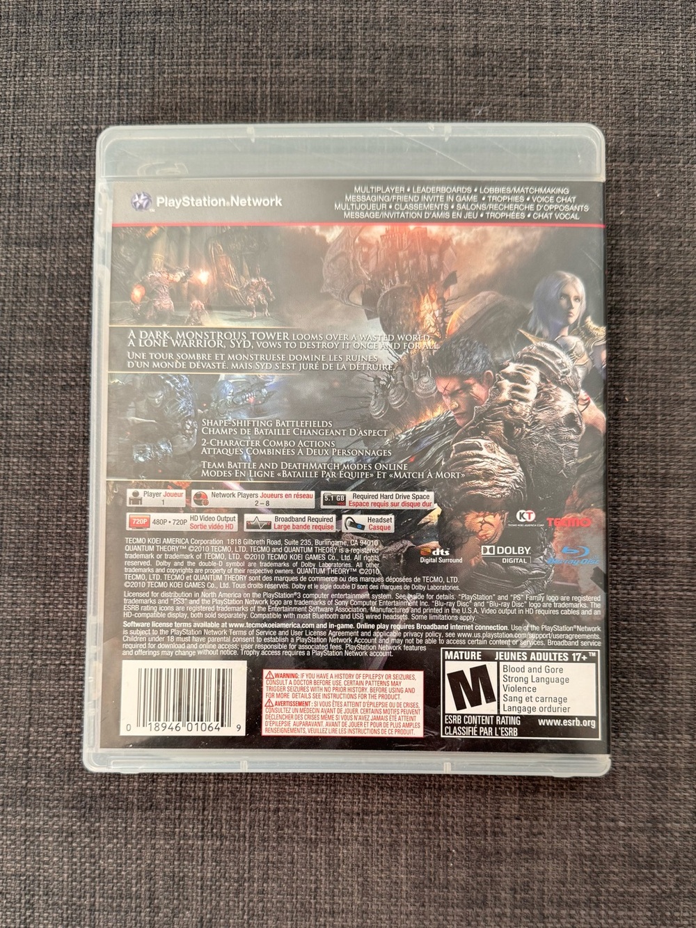 Quantum Theory Sony PS3 Playstation 3 Game Complete - Picture 2 of 3